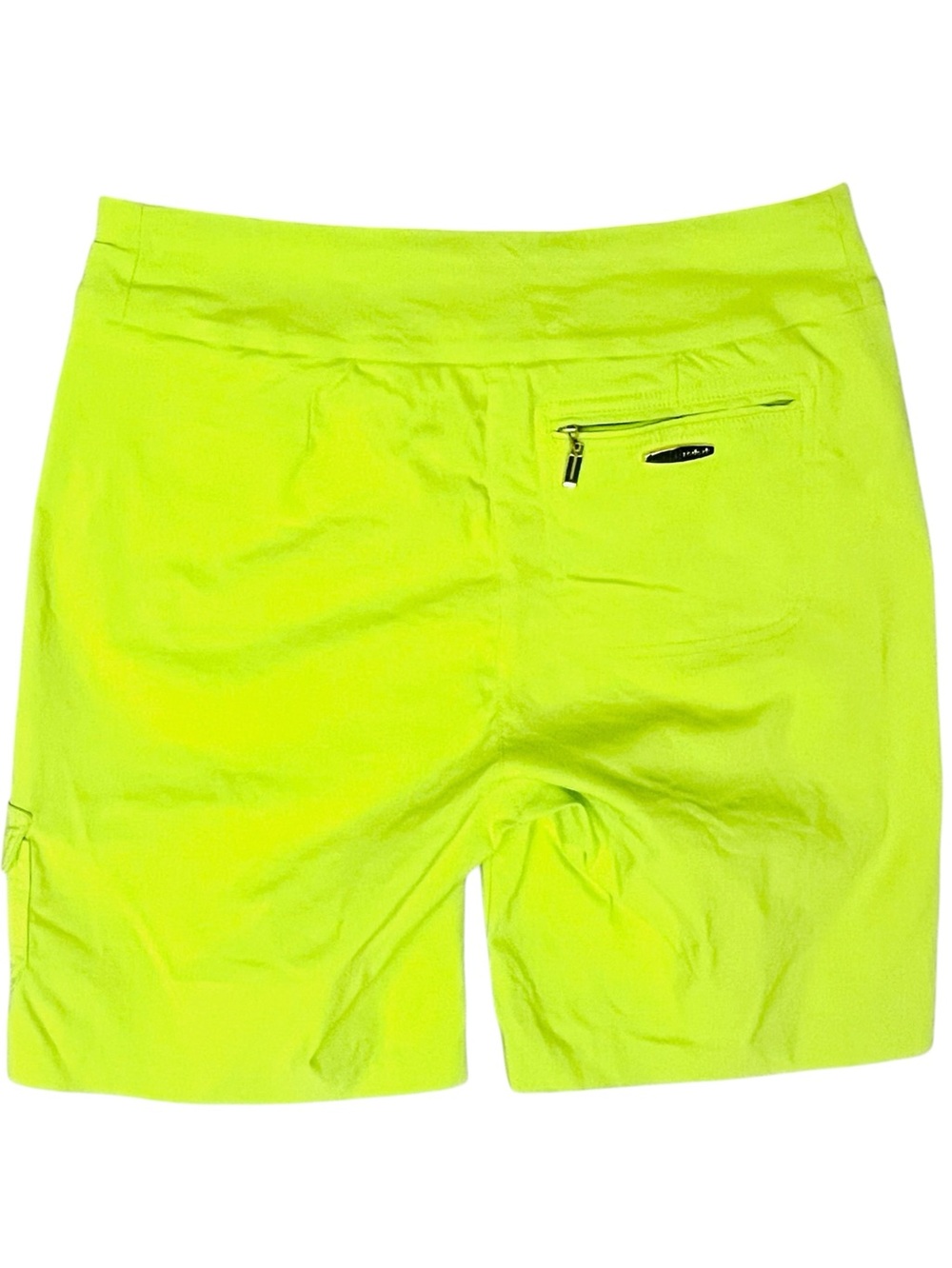 Jamie Sadock Shorts Golf Tennis Vibrant Yellow/Lime Zip/Pockets Stretch Sz 6 - Picture 7 of 13